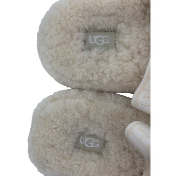 UGG Womens Oh Fluffita Natural Slide Sandal Size 9 1120876 Slippers Sheepskin - Picture 9 of 13